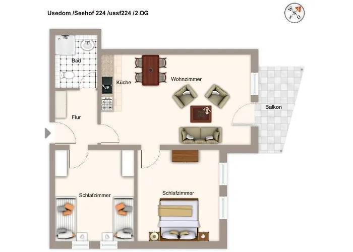 Lägenhet Seehof Seehof 224